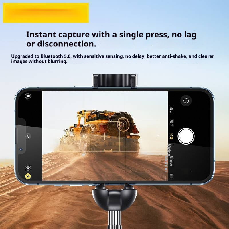 Mini bâton de selfie de téléphone tout-en-un avec étrier Bluetooth étendu La photographie ultime