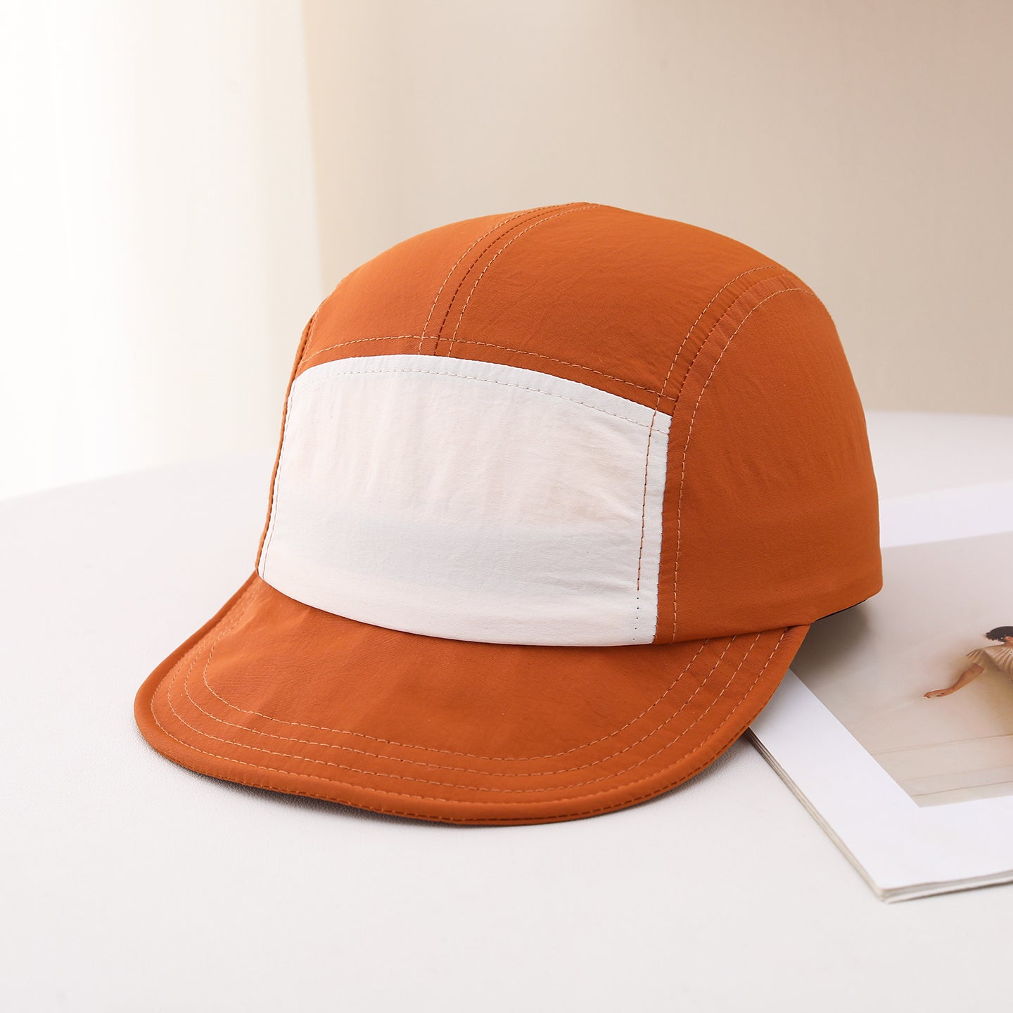 Chapeau Hip-hop plat réglable multicolore homme avec protection solaire
