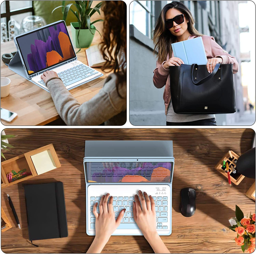 Housse de protection en cuir de cache-clavier Bluetooth