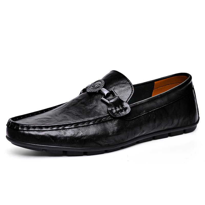 Men's Versatile Trendy Soft Leather Comfortable Casual Leather Shoes