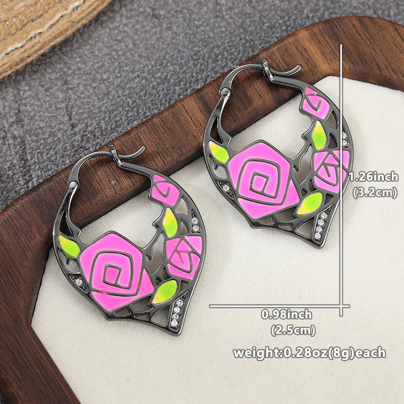 Boucles d'oreilles de style coréen Instagram Niche Design