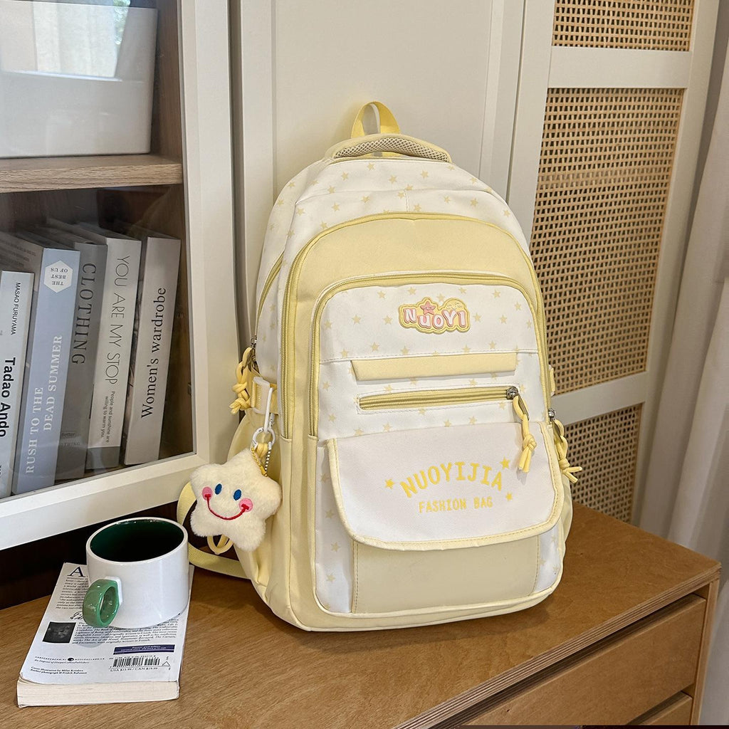 Bloc de couleur High Apparence Multi Compartiment Sac à dos léger