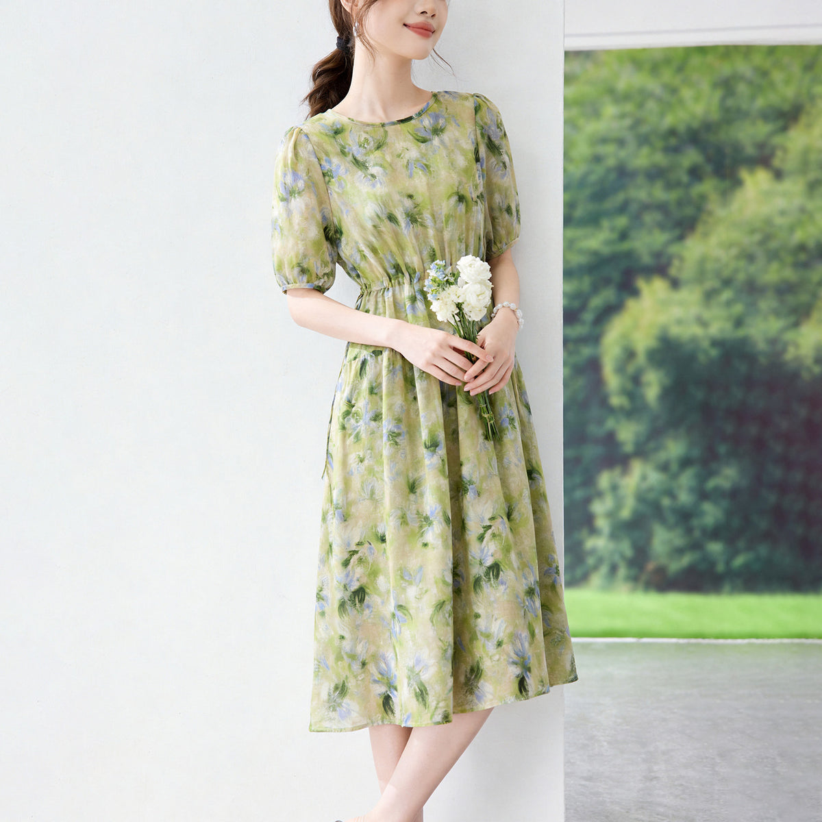 Women's Casual Printed Cut Dress