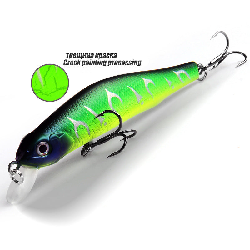 Long S 80mm8.5g Lure magnétique de pêche en eau douce