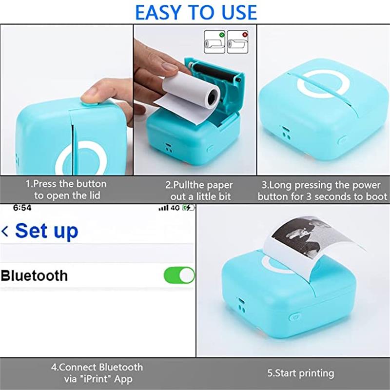 C13 sticker label printer can be connected to Bluetooth