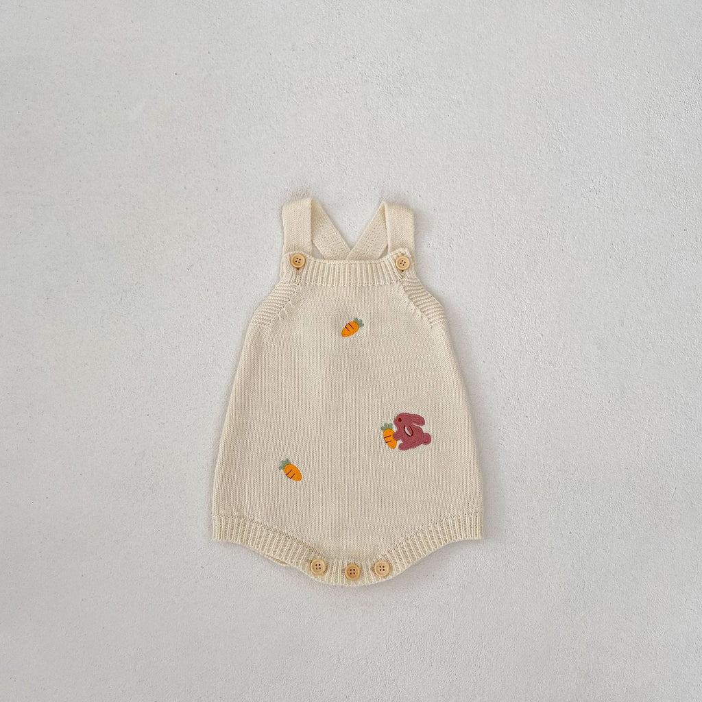 Autumn bébé lapin broderie Radish Veste tricotée