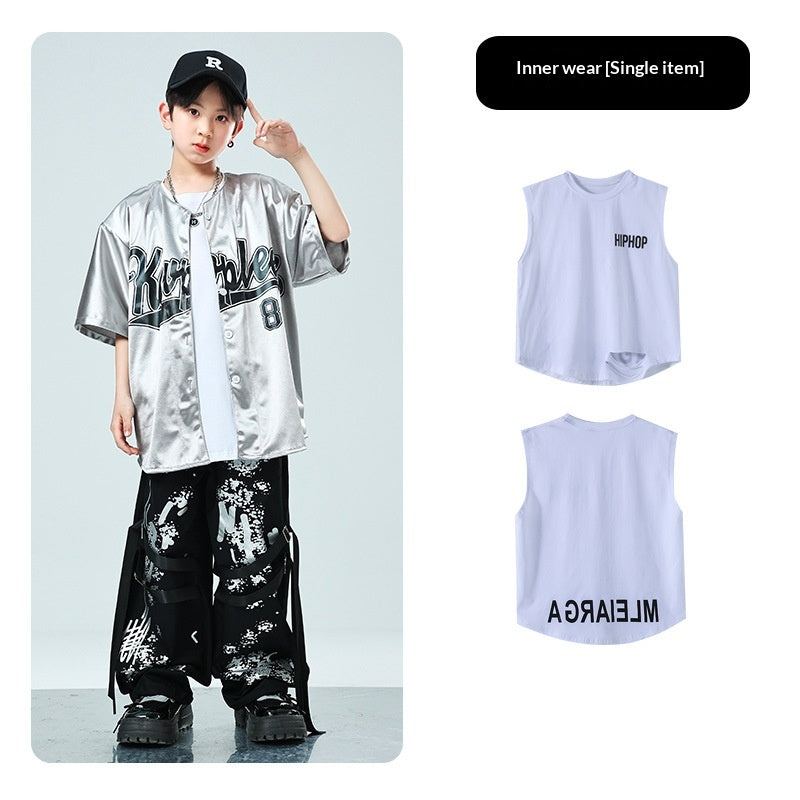 Kids' baseball jacket set