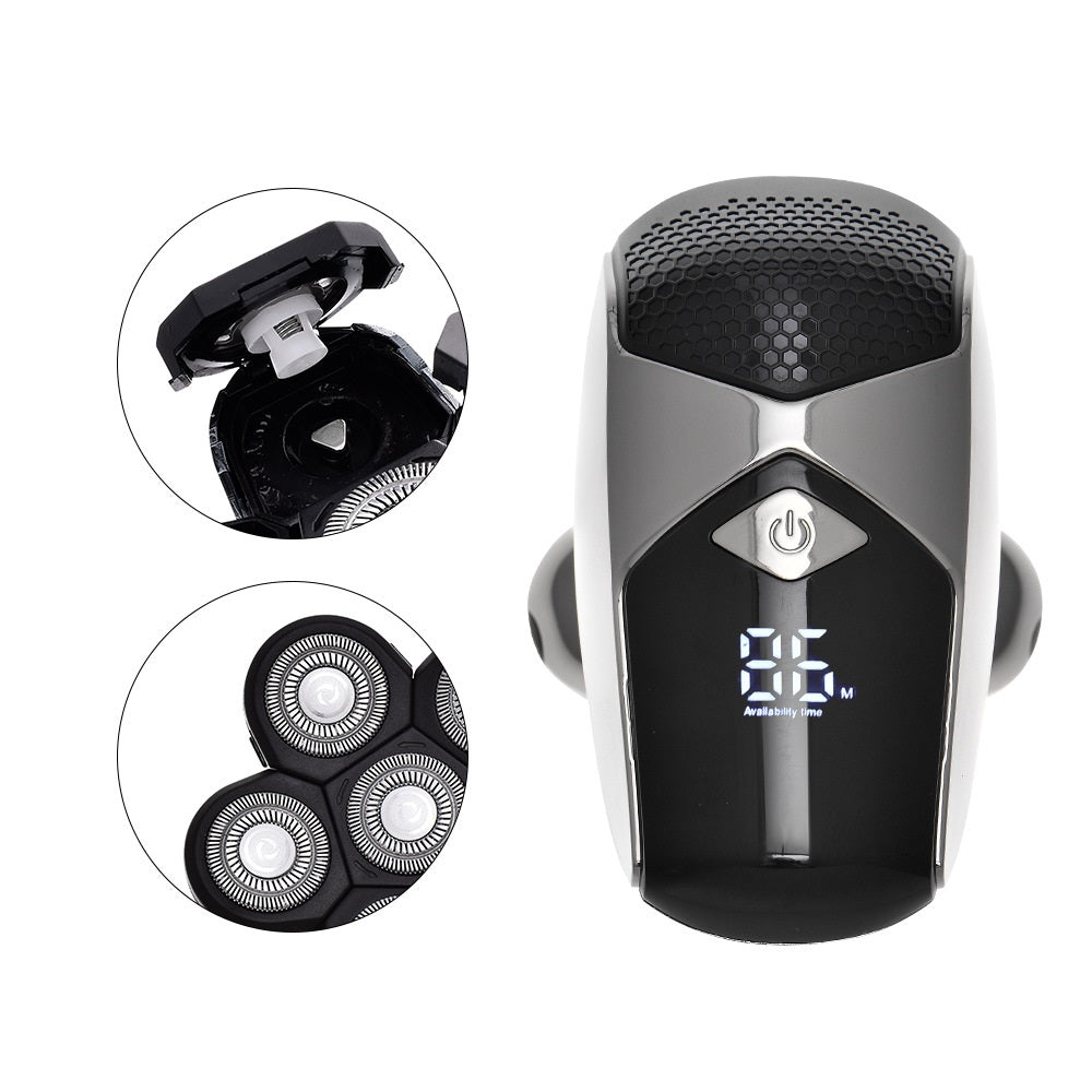 Shaver électrique d'affichage numérique de six en un pour hommes