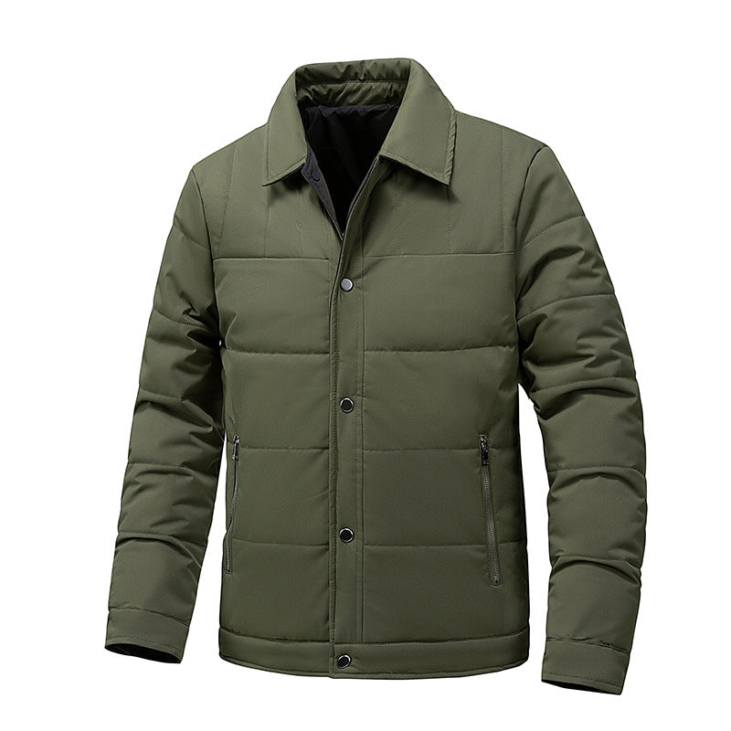 Veste en coton pour homme épais avec Lapel
