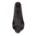 40Inch 100cm Longue Perruque longue femme droite Noir Perruque de costume d'anime