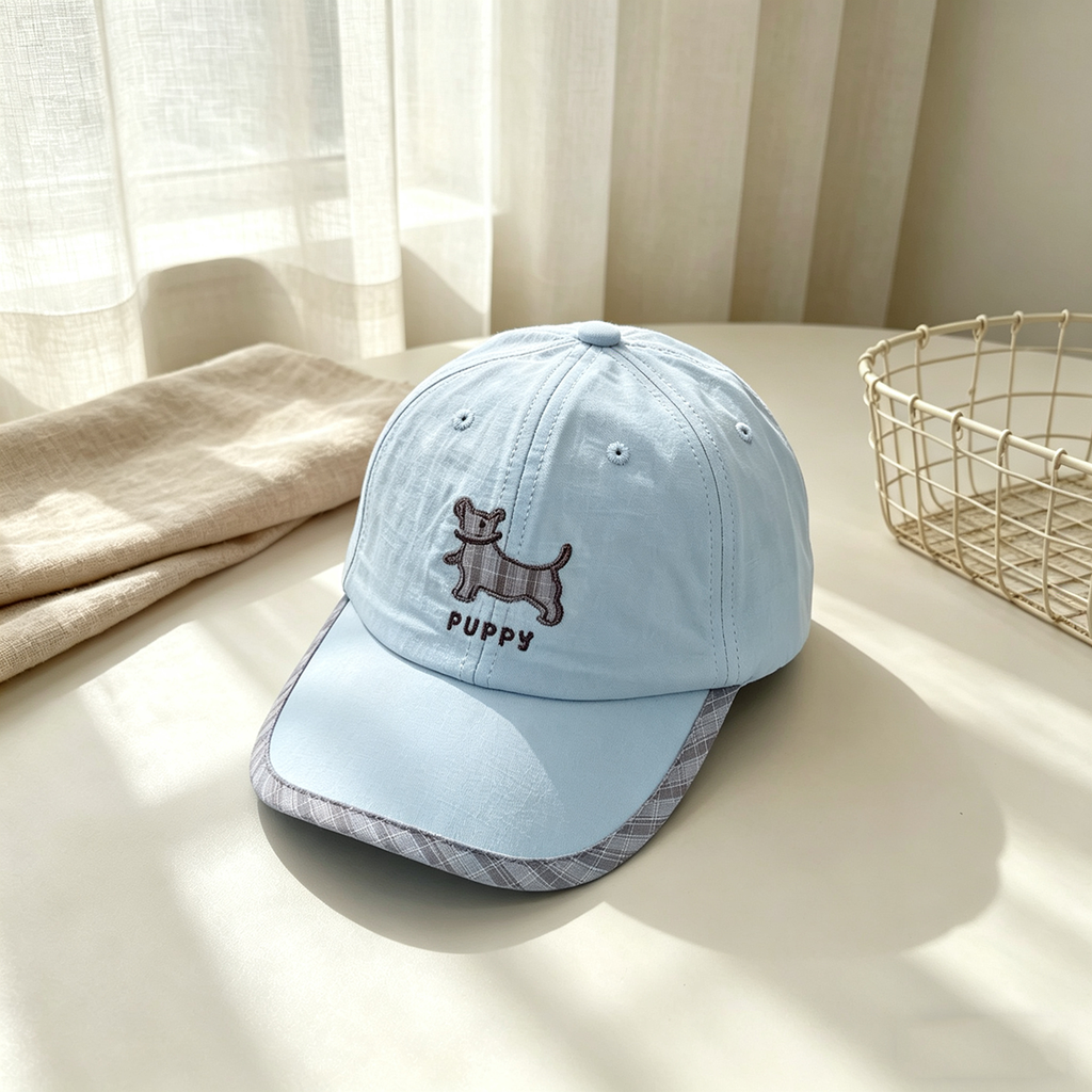 Plaid rayé unicolore pour enfants Bordé chien étanche