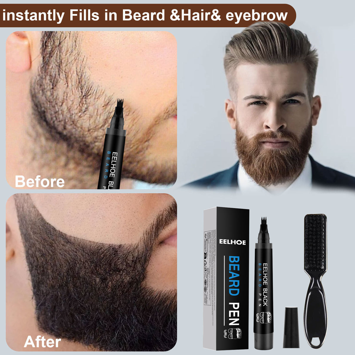 Stylo à barbe - Boîte noire