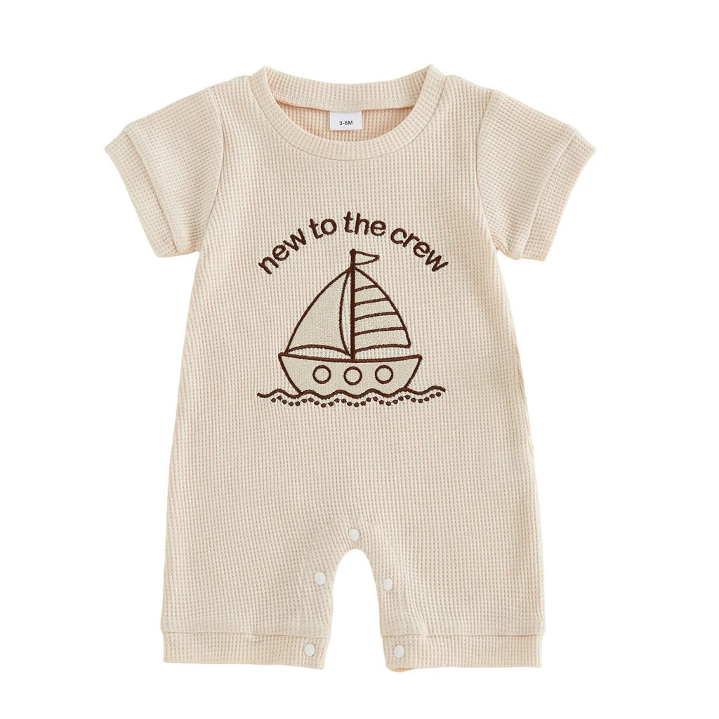 Lettre Bébé Romper d'été