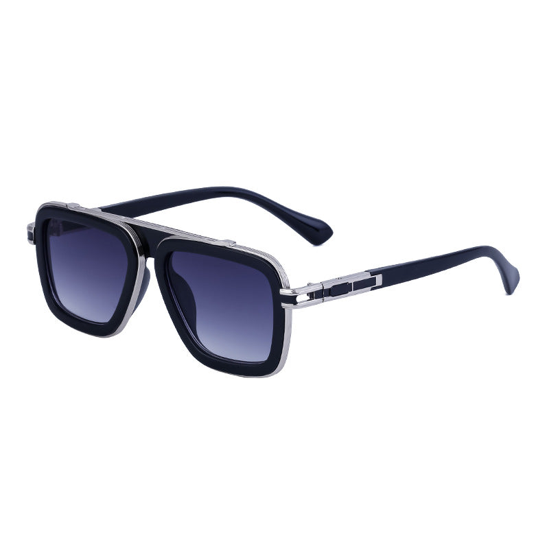 Lunettes de soleil retro carrées européennes et américaines pour hommes et femmes