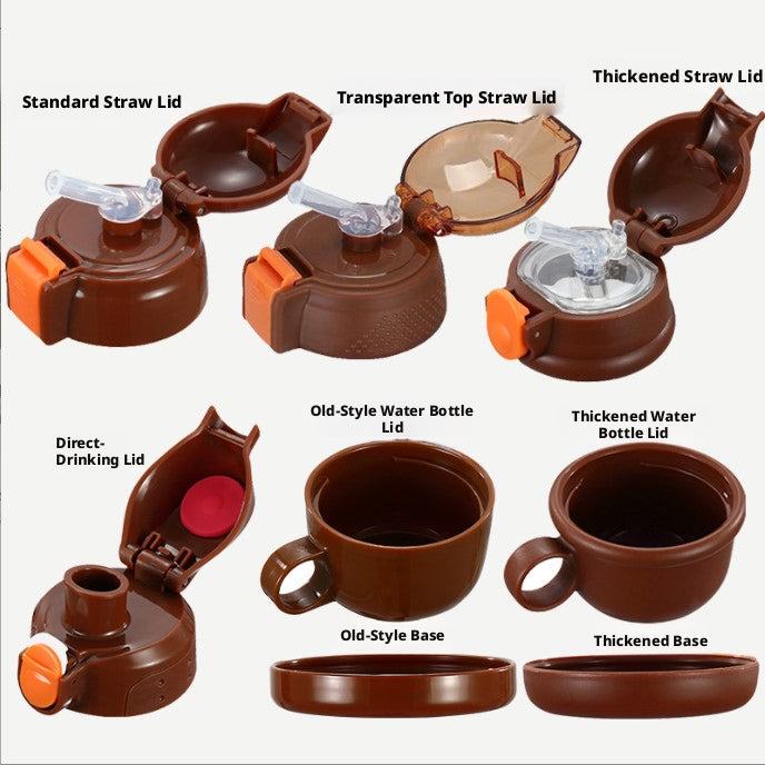 Coupe en plastique couvercle-café couleur épais anti-goutte couvercle de paille-1