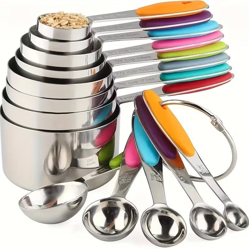Mesurez les cuillères et les tasses 13-Piece Premium Set