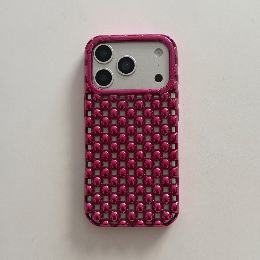 Electroplated Solid Color Pearl Phone Case