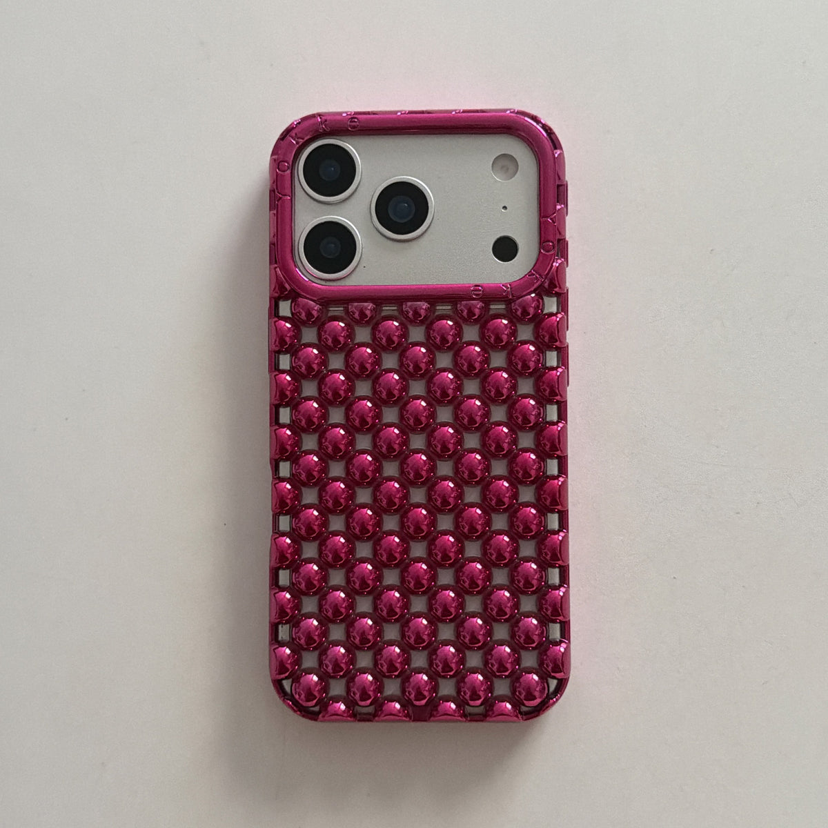 Electroplated Solid Color Pearl Phone Case