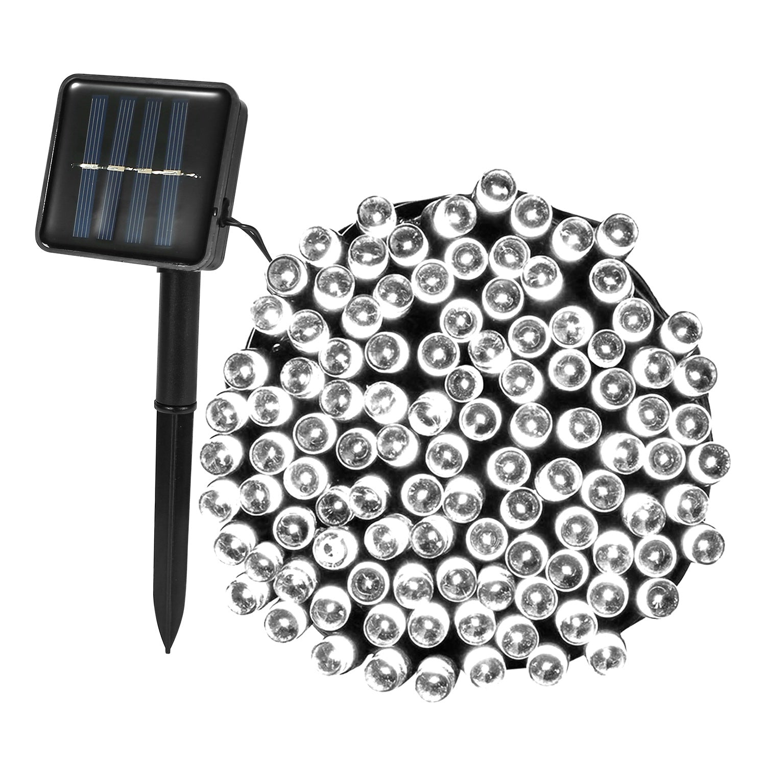 1Pc Solar String Lights LED Solar Power Fairy String Light 12M 8 Mode d'éclairage Cool Light