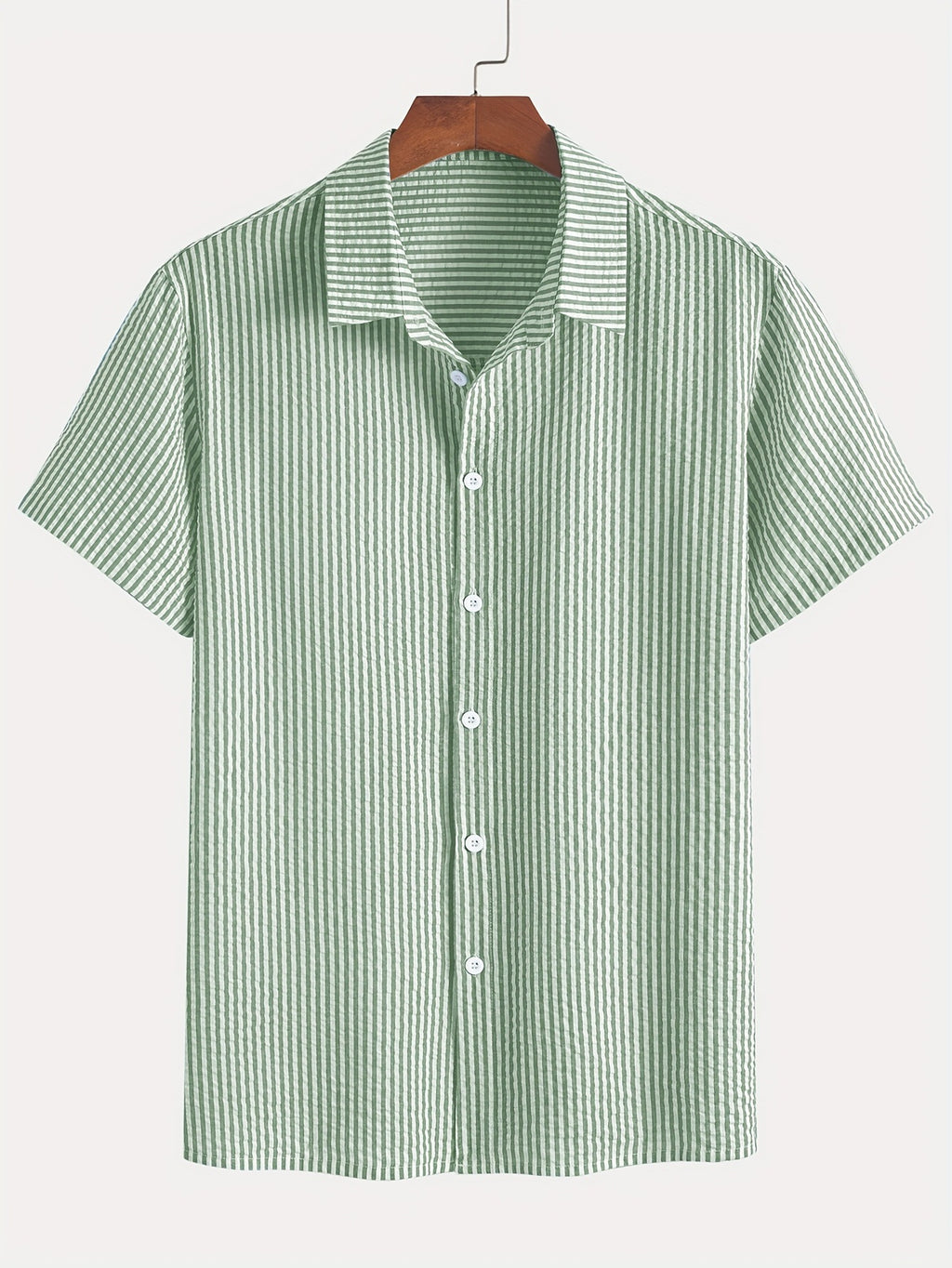 Chemise retro à manches courtes pour hommes