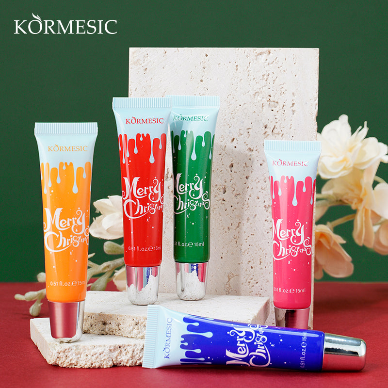 KORMESIC gel à lèvres de Noël set exclusivement pour le commerce extérieur 15ml-15ml-15ml-15ml