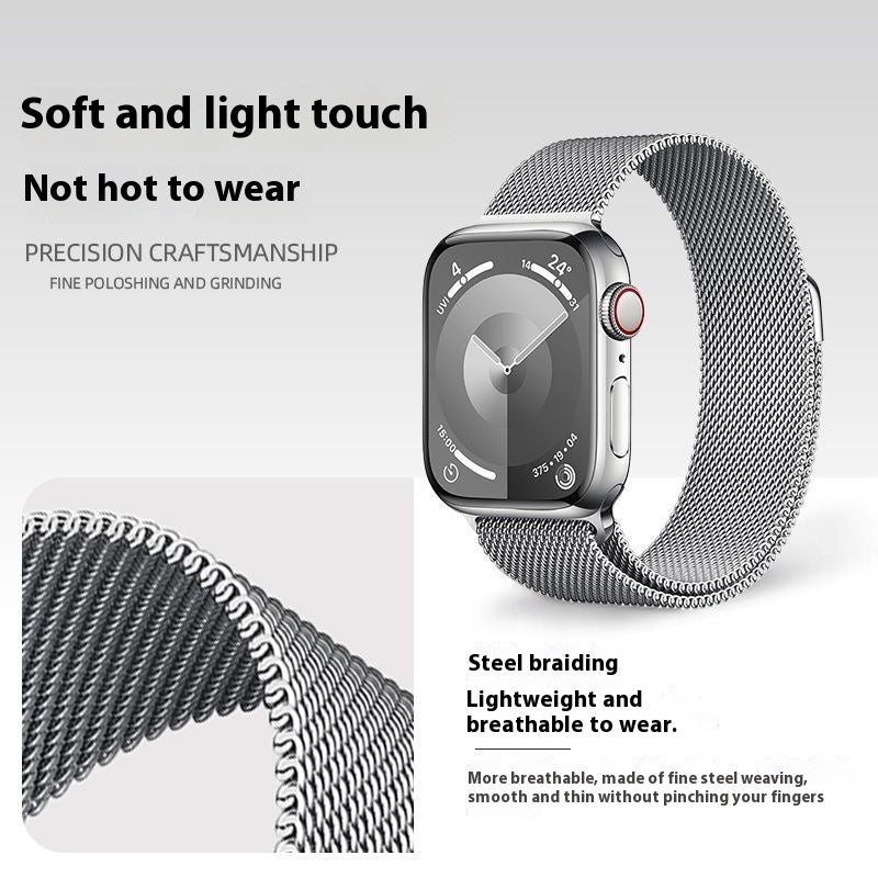 Milanis Bracelet magnétique acier inoxydable métal