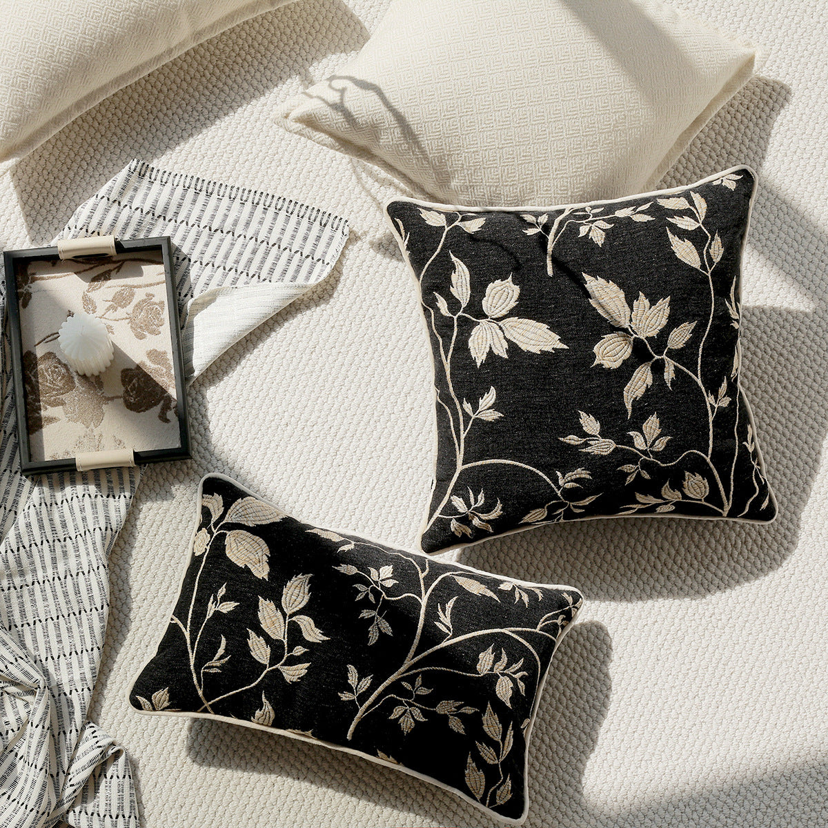 Coussin japonais de style Wabi-Sabi