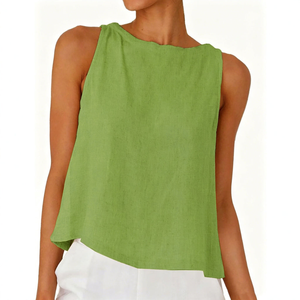 Femmes Col rond Blouse à coupe molle