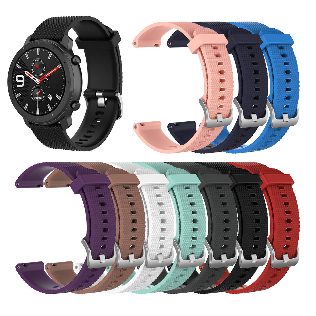 Bracelet de sport en acier silicone texturé