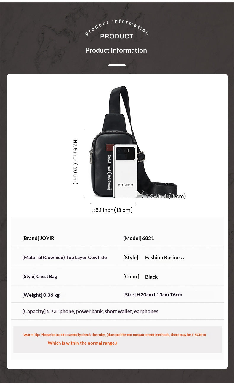 Sac à poitrine pour hommes
