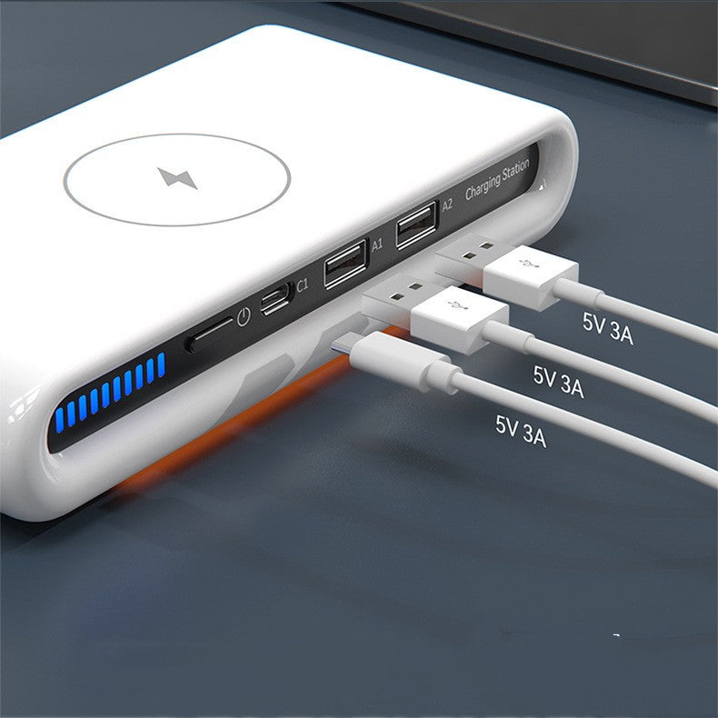 Chargeur sans fil de bureau 15W8 Lampe d'atmosphère couleur