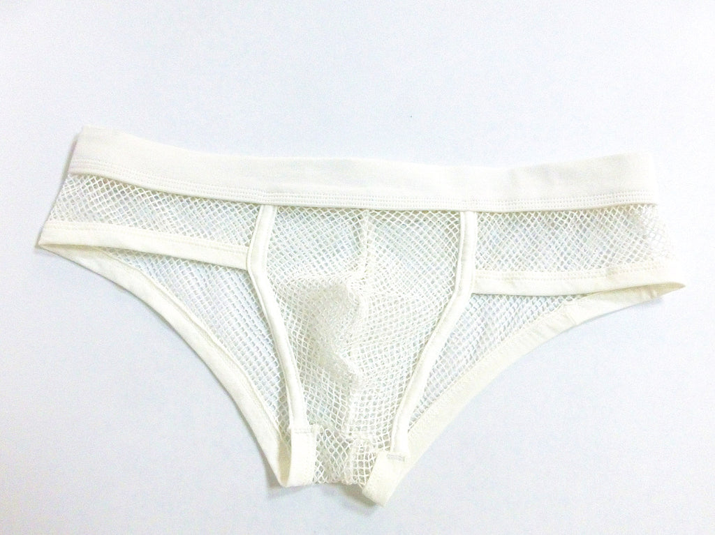 Sous-vêtements homme Transparent Mesh Slips Basse taille Convex Design Sous-vêtements hommes