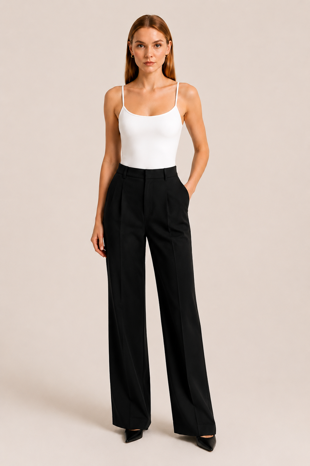 Sangle de Spaghetti pour femme Bodysuit sans manches Soft Stretch Essential Basic Top