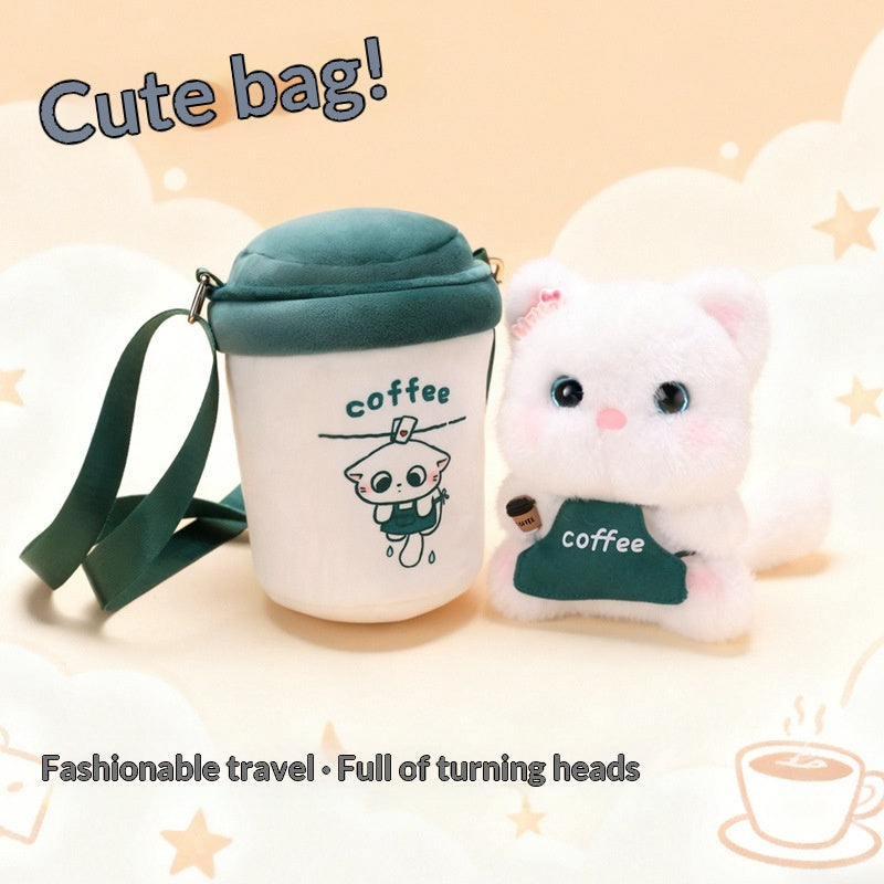 Jouet en peluche de la série de café Poop Cat