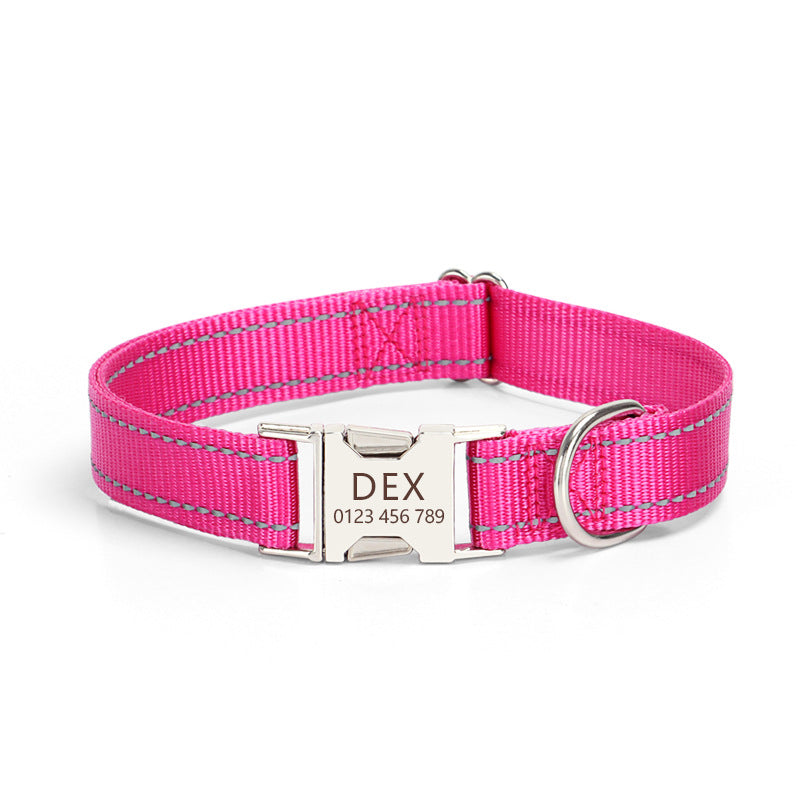 Reflective Nylon Rope Dog Collar