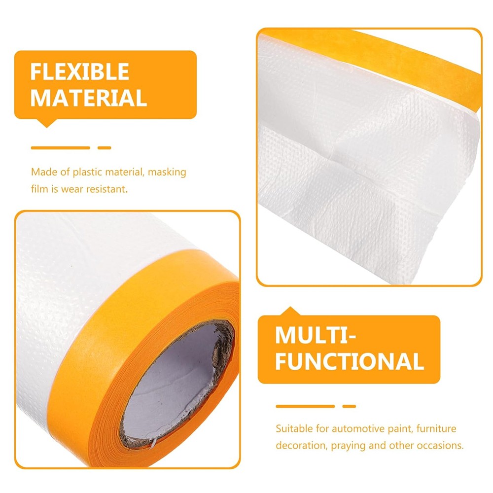 2PCS pré-enregistré papier massique peinture peinture peinture protéger film imperméable 55CMX20M