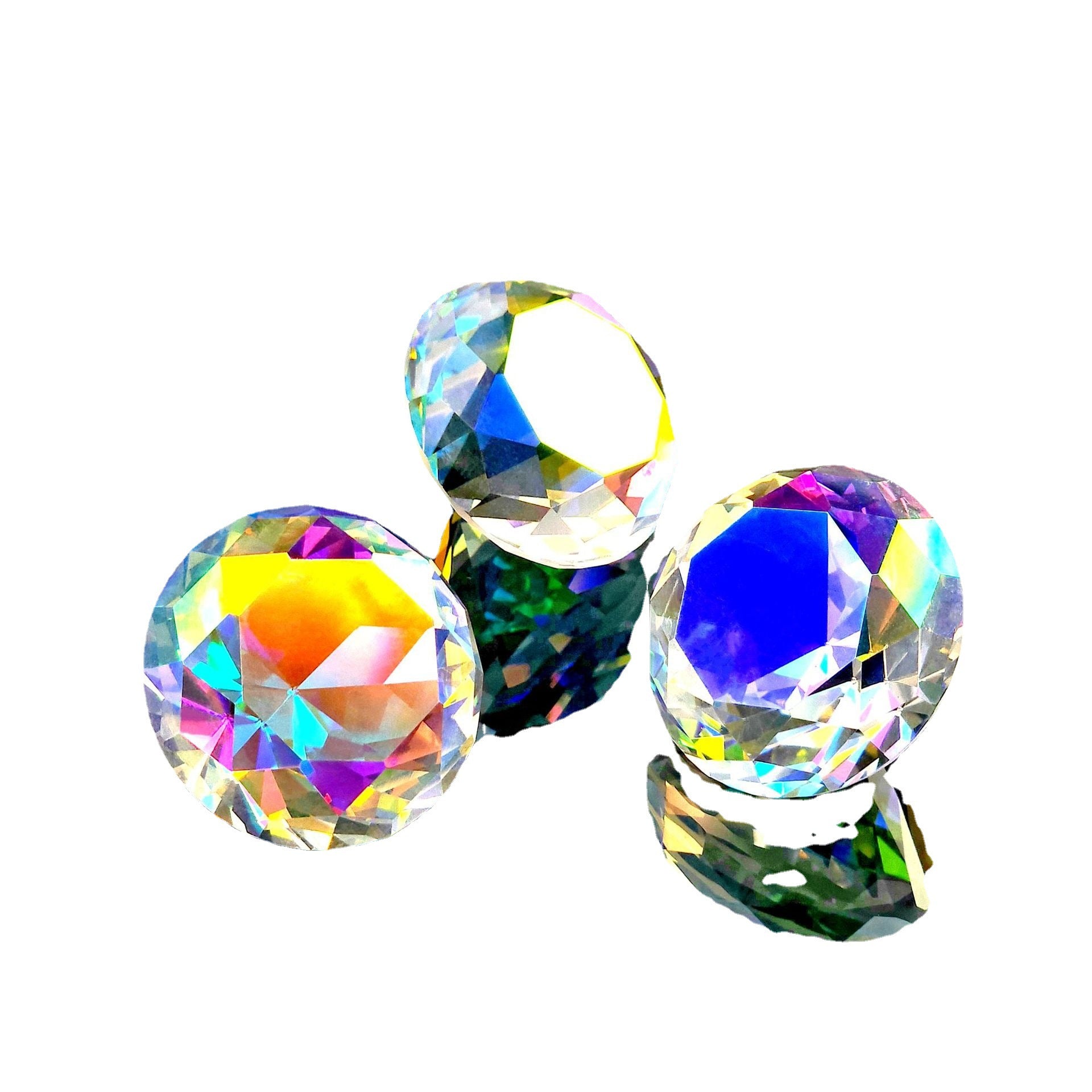 Boîte cadeau en cristal en verre de dix couleurs