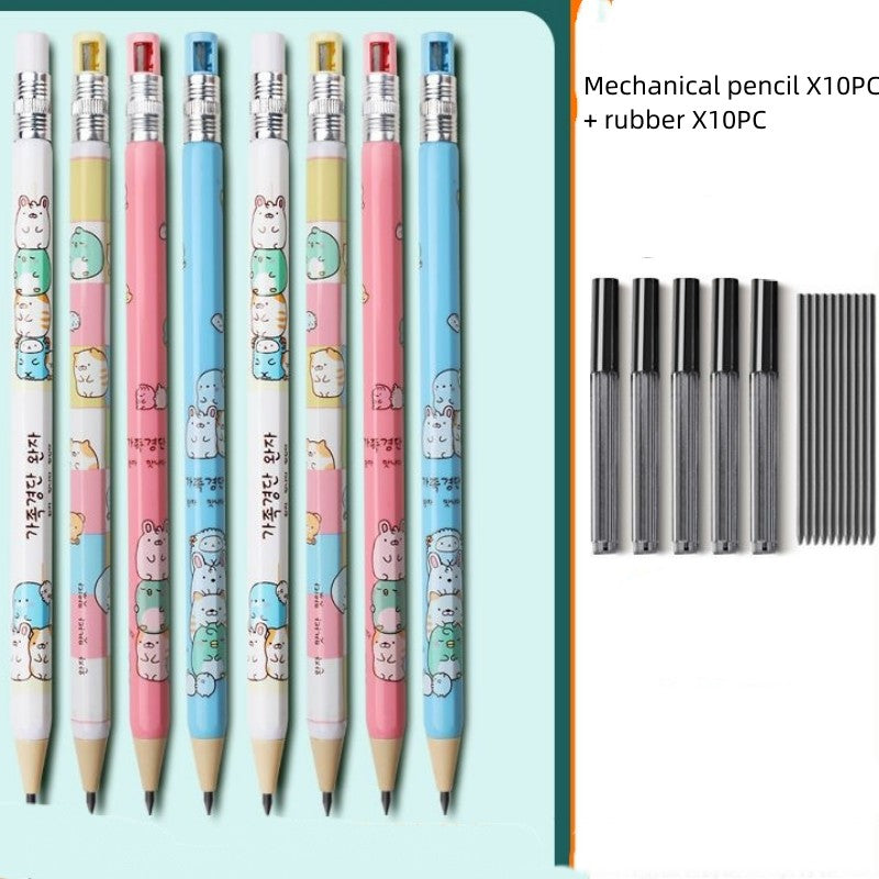 Crayon mécanique 2.0 pour enfants avec cœur épais remplaçable