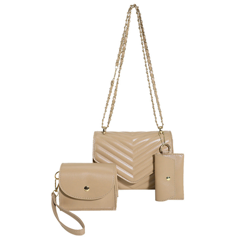 Femmes Couleur solide Versatile Sac élégant et élégant