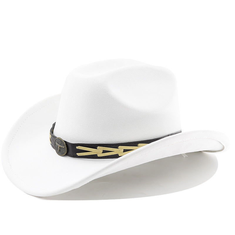 Chapeau Western Cowboy décoré de la ceinture de vache