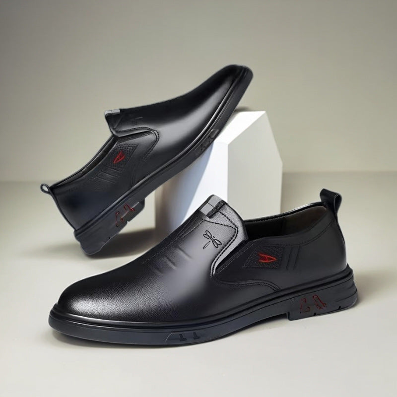 Chaussures Casual en cuir pour hommes Slip-on Soft Sole en cuir souple