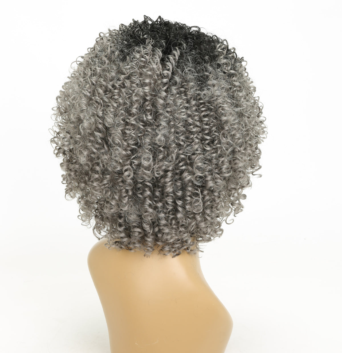 Femelle bouclée Noir Gris Haute température Soie chimique Fibre Headgear
