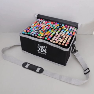 204 couleurs double-tip marqueur ensemble rapide-dry marqueurs de croquis pour la peinture de dessin professionnel