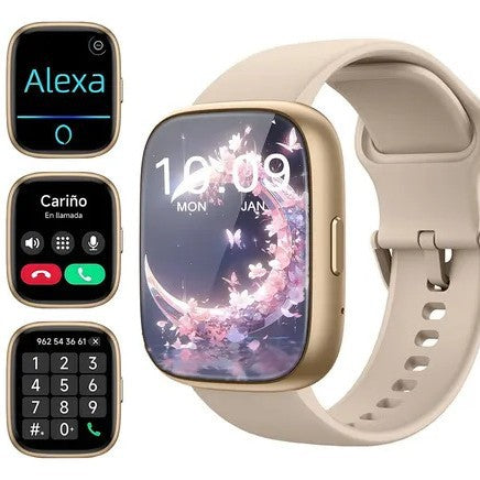 Femmes Smartwatch soutient la surveillance de la fréquence cardiaque et de la pression artérielle