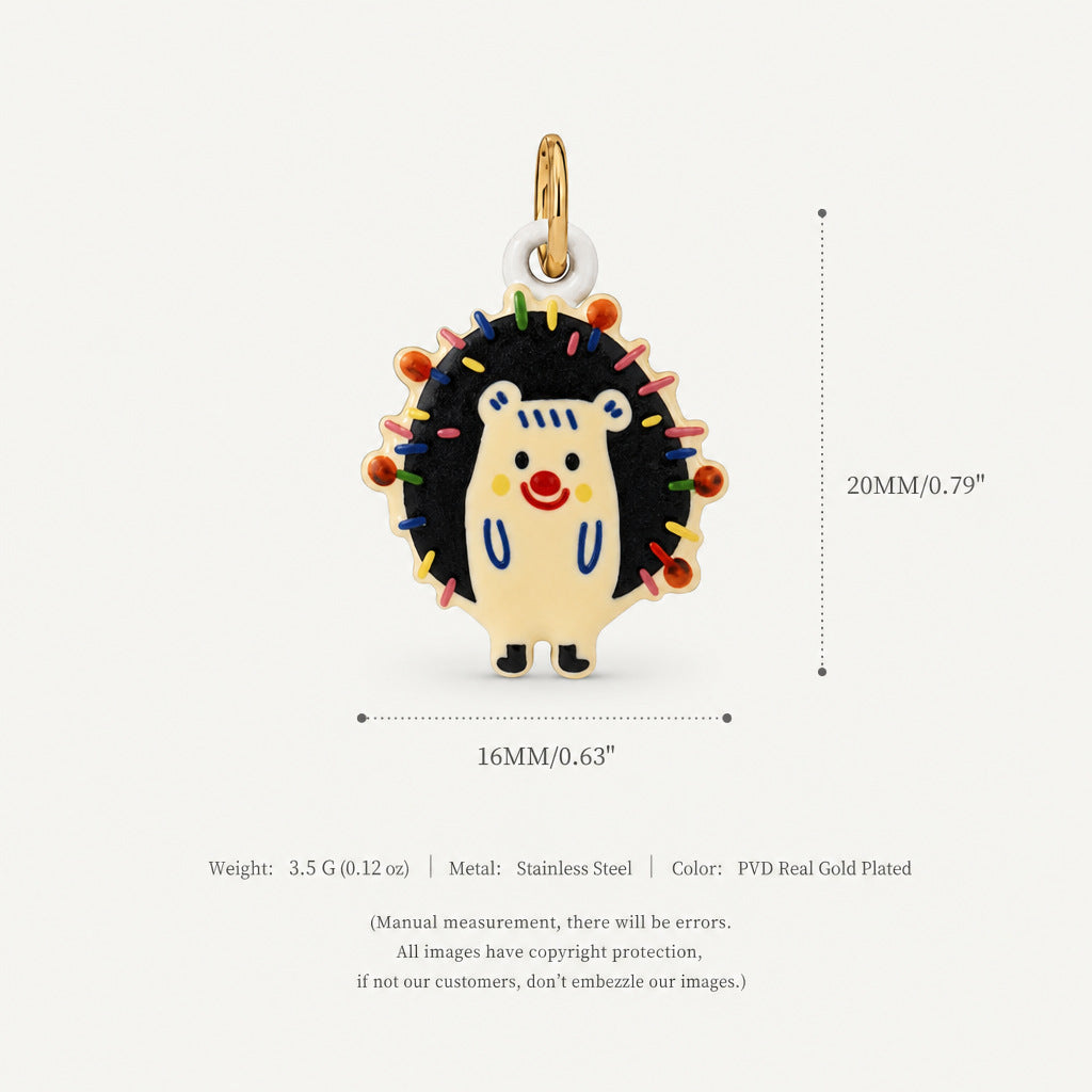 Accessoire pendentif 18k en acier inoxydable