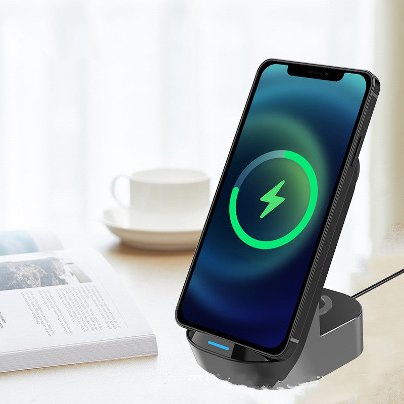 Support vertical pliable 3-en-1 pour chargeur sans fil 15W