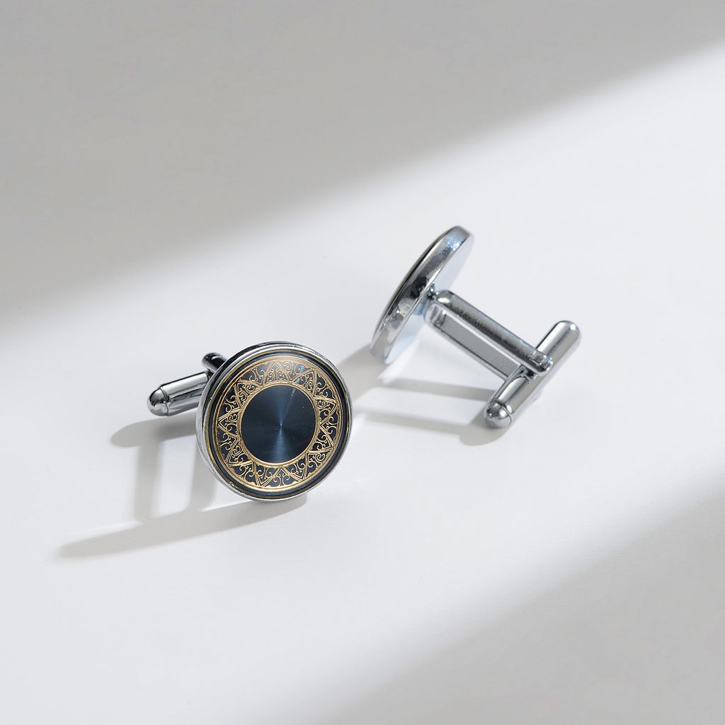 Daily Darcy Retro Patch Cufflinks en cuivre