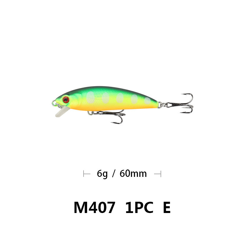 6cm57g Floating Minnow Lure Freshwater Topmouth Culter Weever Mandarin Fish Lure Simulation