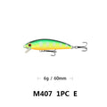 6cm57g Floating Minnow Lure Freshwater Topmouth Culter Weever Mandarin Fish Lure Simulation