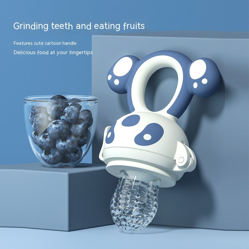 Happy Bite Baby Teether Non-staple Food Fruit Fooding Artifact Baby Pacifier Main Silicone